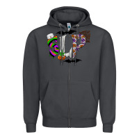 Smoke slp Zipper Hoodie - CowhideDigitalArt