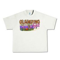 Pistachio glamping girl Urban Heavy Tee - texasbilliewilder
