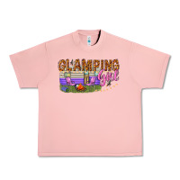 Salmon glamping girl Urban Heavy Tee - texasbilliewilder