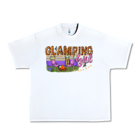 White glamping girl Urban Heavy Tee - texasbilliewilder