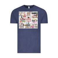 Vintage Denim funny coffee quotes Vintage Tee - MaliasSmallBusiness
