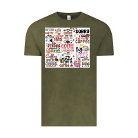 Vintage Olive funny coffee quotes Vintage Tee - MaliasSmallBusiness