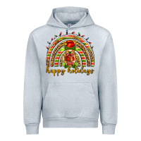 Heather Grey Happy holidays elf gnome Urban Hoodie - NancyCooperArtShop