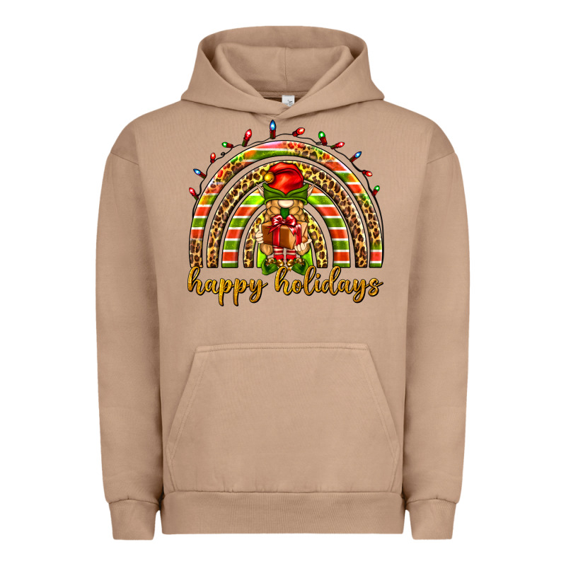 Happy Holidays Elf Gnome Urban Hoodie by NancyCooperArtShop | Teevron
