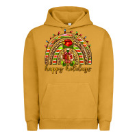 Pigment Peanut Butter Happy holidays elf gnome Urban Hoodie - NancyCooperArtShop