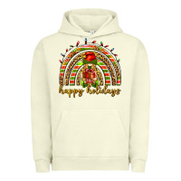 Pigment Pistachio Happy holidays elf gnome Urban Hoodie - NancyCooperArtShop