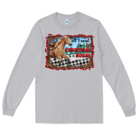 Moon Dust all i want for christmas is a horse  with farm Long Sleeve Tee - RanaPortraitStore