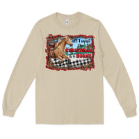 Mushroom all i want for christmas is a horse  with farm Long Sleeve Tee - RanaPortraitStore