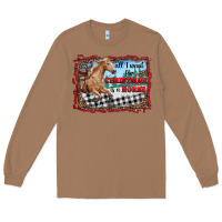Toasted Coconut all i want for christmas is a horse  with farm Long Sleeve Tee - RanaPortraitStore