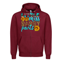 Burgundy little miss sassy pants Zipper Hoodie - HRA Design Shop