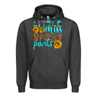 Charcoal Heather little miss sassy pants Zipper Hoodie - HRA Design Shop