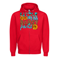 Red little miss sassy pants Zipper Hoodie - HRA Design Shop
