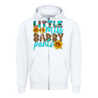 White little miss sassy pants Zipper Hoodie - HRA Design Shop