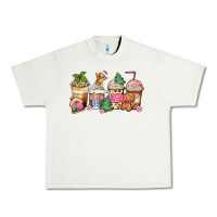 Pistachio pink gingerbread coffee cups Urban Heavy Tee - Zillion Design Studio