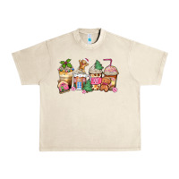 Sandshell pink gingerbread coffee cups Urban Heavy Tee - Zillion Design Studio