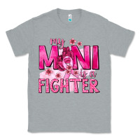 Heather Grey My Mini Is a Fighter with Ribbon Classic Tee - texasbilliewilder