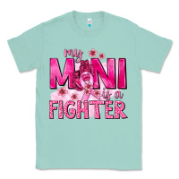 Seafoam My Mini Is a Fighter with Ribbon Classic Tee - texasbilliewilder