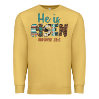 Antique Gold he is risen Premium Sweatshirt - Artiststas