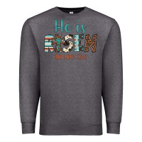Charcoal Heather he is risen Premium Sweatshirt - Artiststas