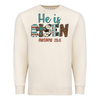 He Is Risen Premium Sweatshirt | Teevron