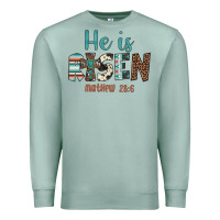 Seafoam he is risen Premium Sweatshirt - Artiststas