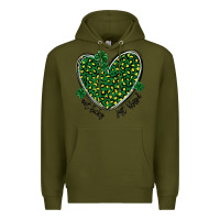 Army Green not lucky just blessed Premium Hoodie - MaliasSmallBusiness