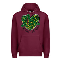 Burgundy not lucky just blessed Premium Hoodie - MaliasSmallBusiness