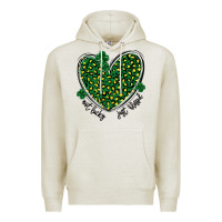 Oatmeal Heather not lucky just blessed Premium Hoodie - MaliasSmallBusiness