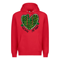 Red not lucky just blessed Premium Hoodie - MaliasSmallBusiness