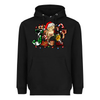 Black joy and cow christmas candies and letters Heavyweight Hoodie - AdoDesignShop