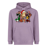 Lavender joy and cow christmas candies and letters Heavyweight Hoodie - AdoDesignShop