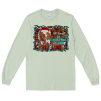 Matcha all i want for christmas is a cow longhorn Long Sleeve Tee - RanaPortraitStore
