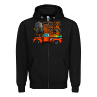 Black small town fall Zipper Hoodie - CowhideDigitalArt