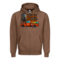 Chestnut small town fall Zipper Hoodie - CowhideDigitalArt