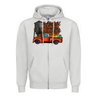 Dove Grey small town fall Zipper Hoodie - CowhideDigitalArt