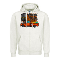 Oatmeal Heather small town fall Zipper Hoodie - CowhideDigitalArt