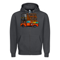 Smoke small town fall Zipper Hoodie - CowhideDigitalArt