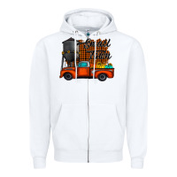 White small town fall Zipper Hoodie - CowhideDigitalArt