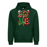 Forest Green Love Nurse Christmas Urban Hoodie - NancyCooperArtShop