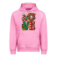 Fuchsia Pink Love Nurse Christmas Urban Hoodie - NancyCooperArtShop