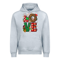 Heather Grey Love Nurse Christmas Urban Hoodie - NancyCooperArtShop