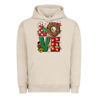 Pigment French Oak Love Nurse Christmas Urban Hoodie - NancyCooperArtShop