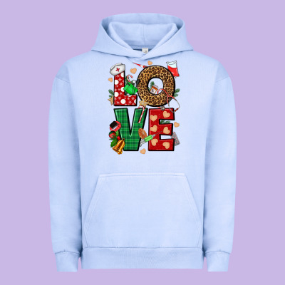 Love Nurse Christmas Urban Hoodie Designed By Nancycooperartshop