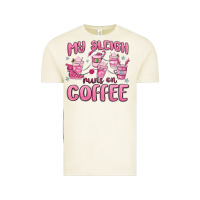 Vintage Arctic my sleigh runs on coffee Vintage Tee - MaliasSmallBusiness