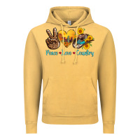 Vintage Mustard peace love country cowhide cowboy hat Vintage Hoodie - AdoDesignShop