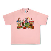 Salmon Christmas coffee cups with Pitbull Urban Heavy Tee - RanaPortraitStore