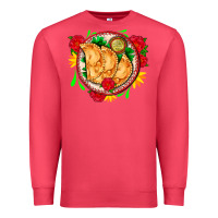 Cardinal empanadas plate and roses Premium Sweatshirt - AdoDesignShop