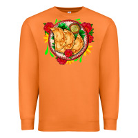 Carrot empanadas plate and roses Premium Sweatshirt - AdoDesignShop
