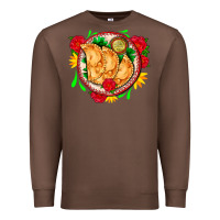 Chestnut empanadas plate and roses Premium Sweatshirt - AdoDesignShop