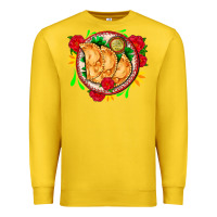Lemon empanadas plate and roses Premium Sweatshirt - AdoDesignShop